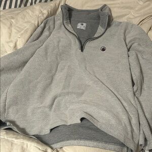 Southern Proper Light Gray Zip-Up Sweater